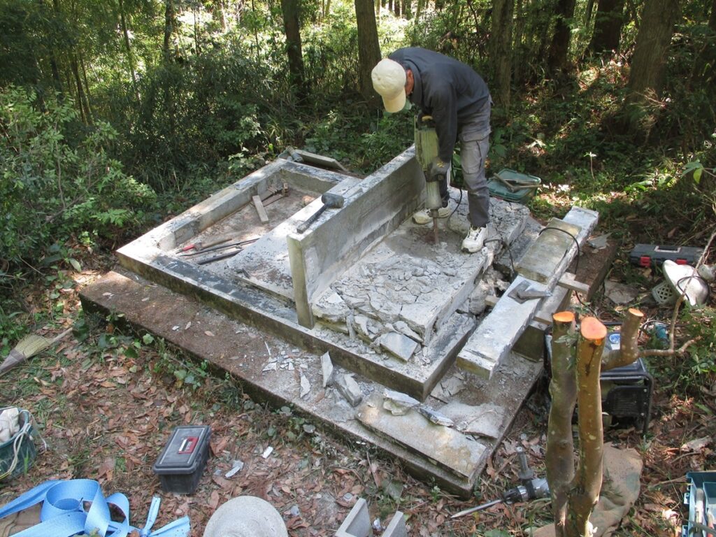 大分 大分市 由布市 お墓 墓石 お墓の引越し お墓の解体工事