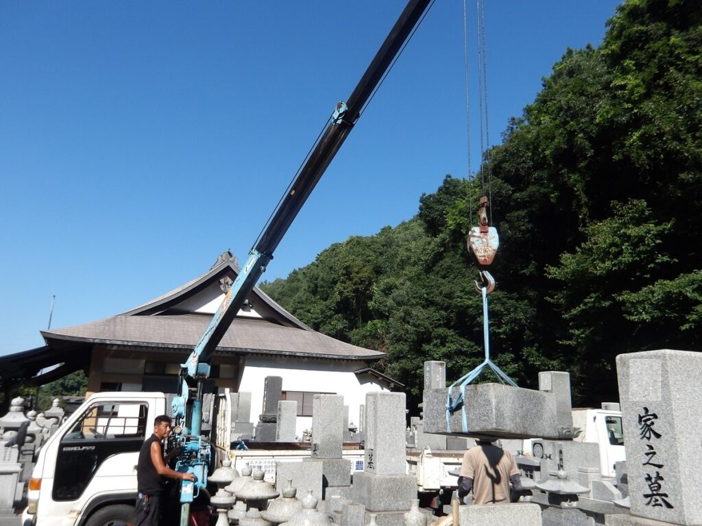 大分 大分市 石材 お墓 墓石 お墓じまい お墓の解体工事 お墓の引越し