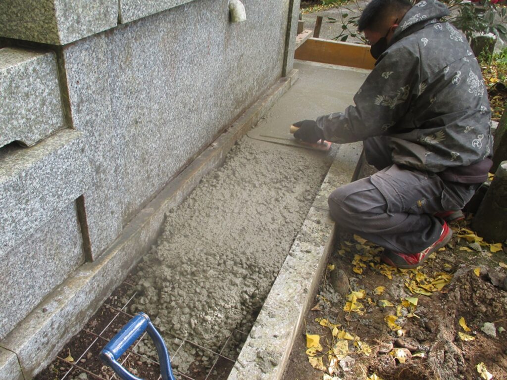 大分　大分市　由布市　お墓　墓石　建立　石材加工　メンテナンス　洗浄　目地入れ